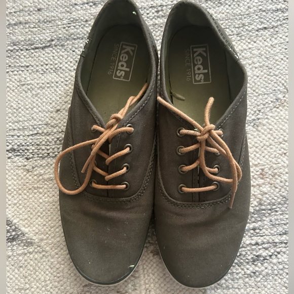 Keds Olive Green Canvas Sneaker - Picture 3 of 6